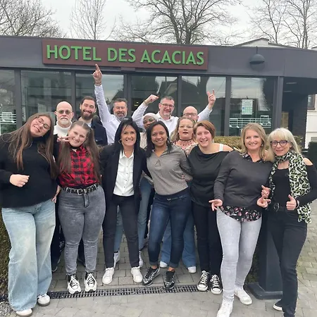 酒店 Logis Des Acacias Lille En Ferrain, Restaurant L'acacias Gourmand 诺伊维尔恩费莱恩